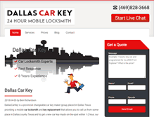 Tablet Screenshot of dallascarkey.com